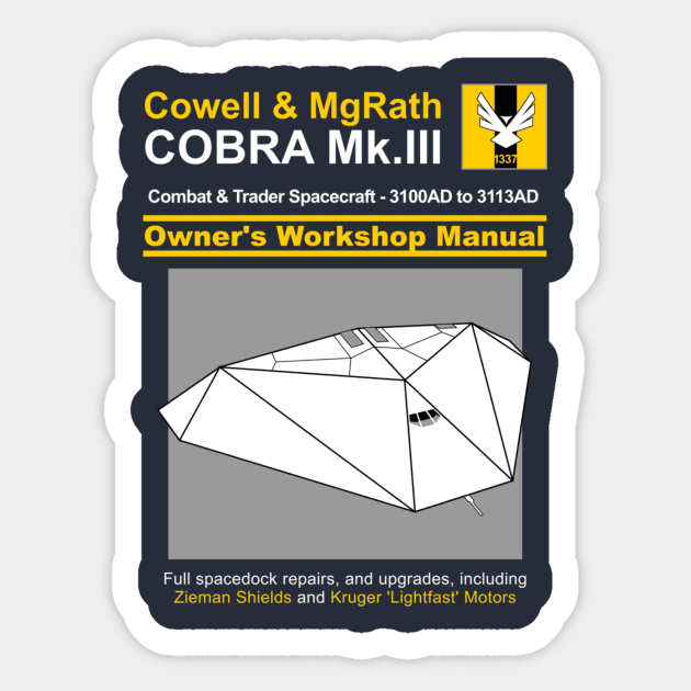 Cobra Mk.III Service & Repair Manual Sticker by a_man_oxford